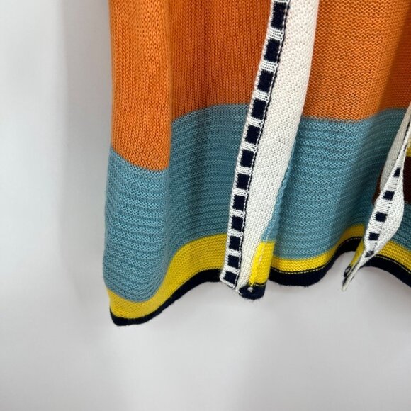 MISSLOOK Color Block Sweater Cardigan woman's size Large - Picture 5 of 9